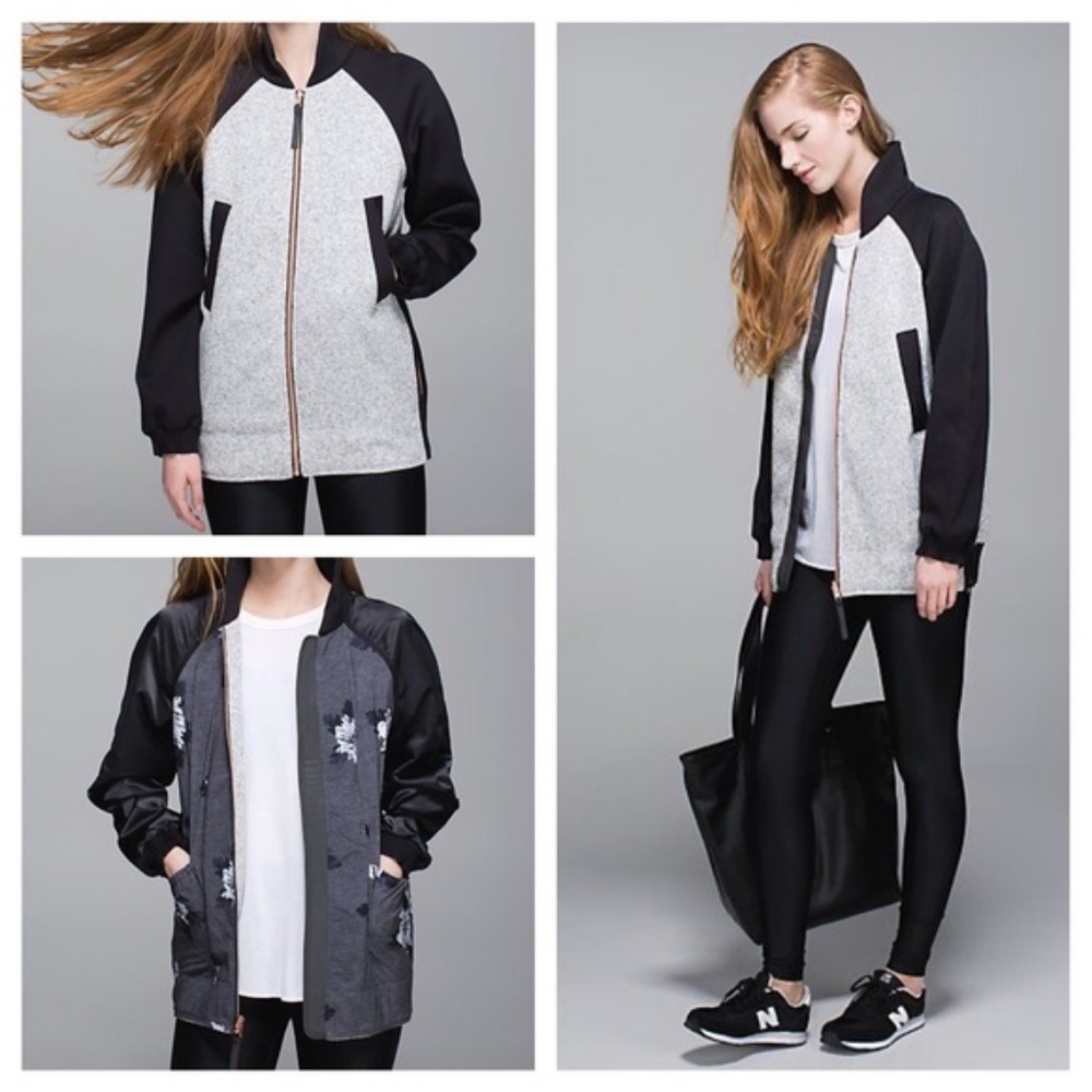 Lululemon Both Ways Reversible Bomber Jacket